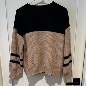 Black and Tan Striped Sweater